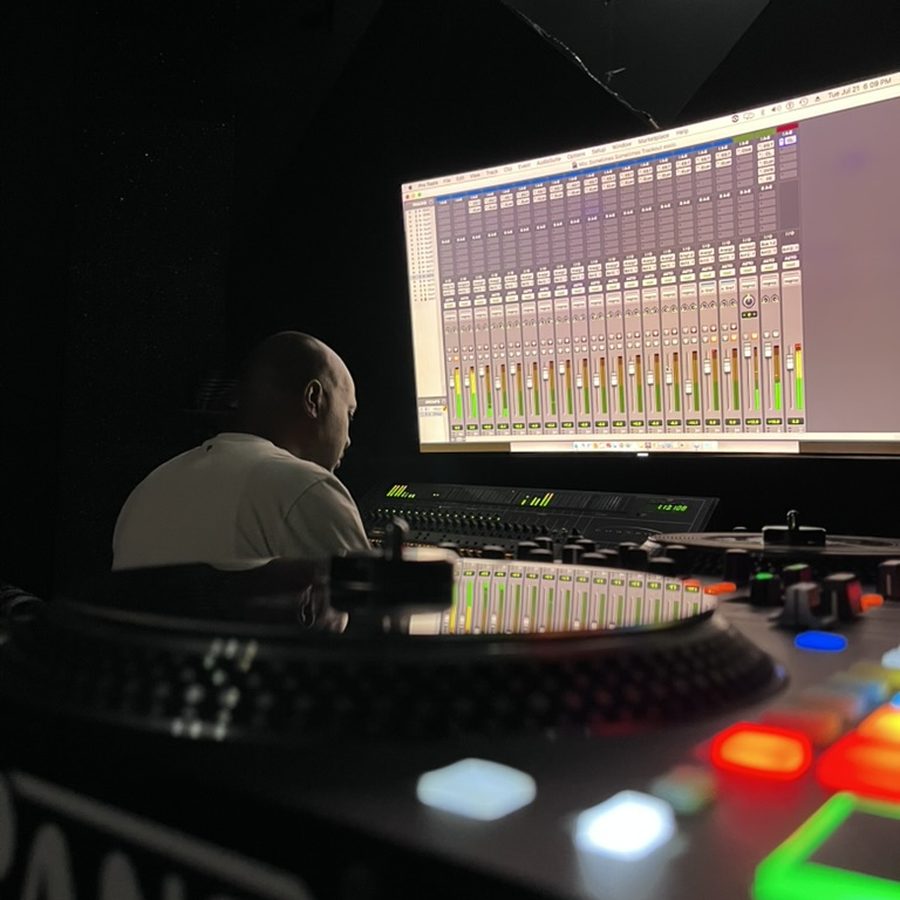 In the studio